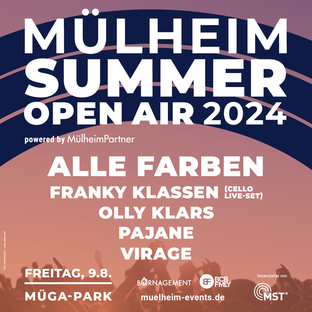 Image-Motiv „MÜLHEIM SUMMER OPEN AIR Freitag” 2024 in Mülheim an der Ruhr
