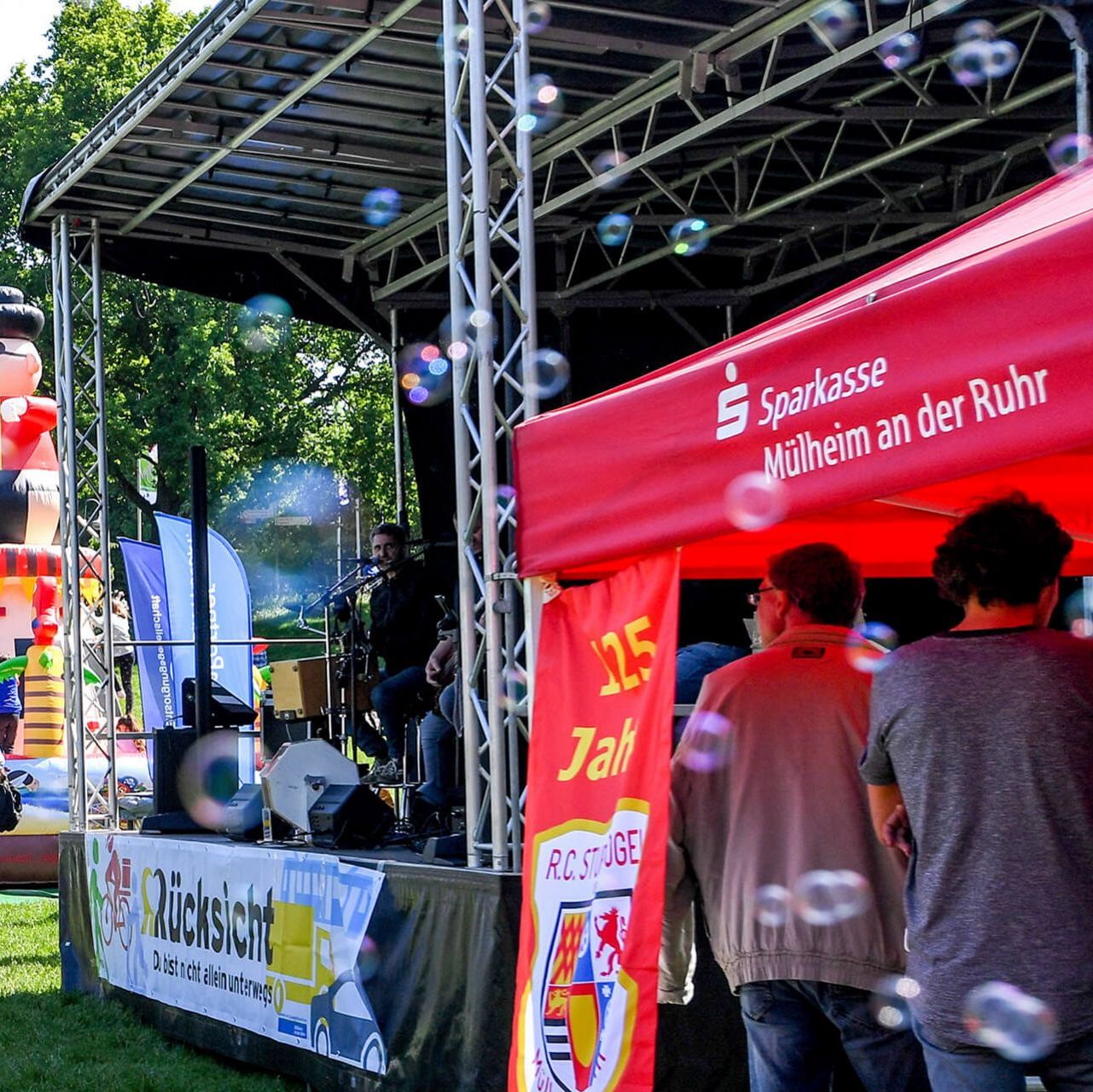 Bühne beim Fahrradfrühling in der MüGa