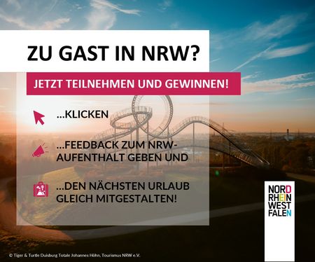Umfragemotiv 2024 zum Thema Urlaub von Tourismus NRW