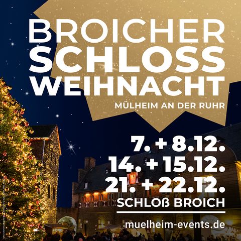 Image-Motiv „Broicher Schlossweihnacht” 2024 in Mülheim an der Ruhr